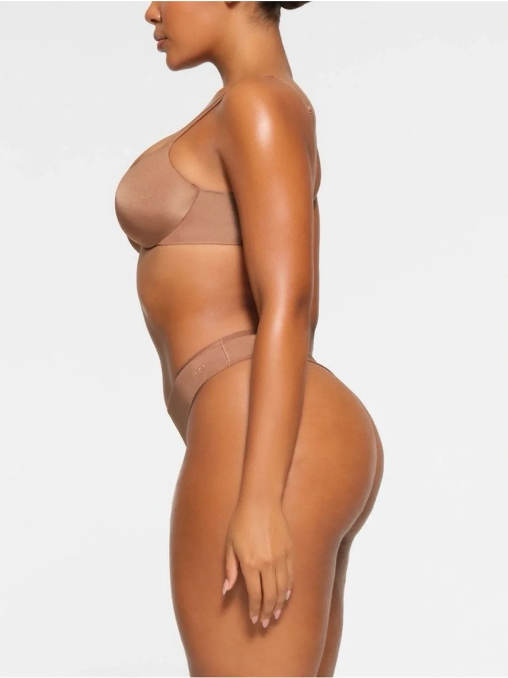 Skims Ultimate Teardrop Push Up Plunge Bra in Sienna 36DD - Picture 2 of 9